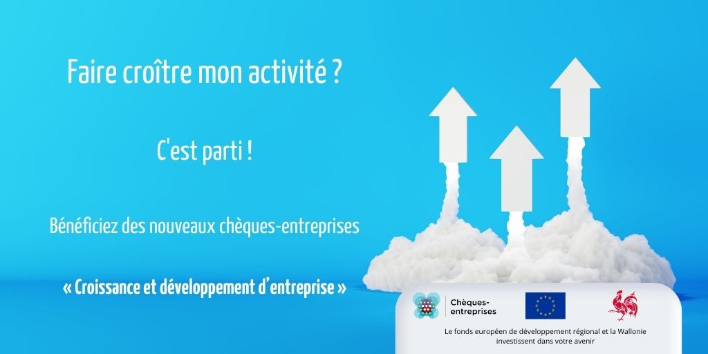 Chèques-entrepreprises croissance aide création entreprise région wallonne