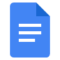 Logo Google docs Flexibilité et mobilité - Google Workspace - Communication Support